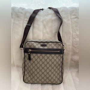 ‼️SOLD‼️Gucci GG Pattern Crossbody Shoulder Bag Brown PVC